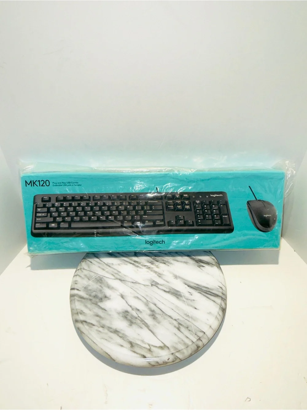 Logitech MK120 Wired USB Keyboard & Mouse Combo Quiet Spill Resistant BRAND NEW